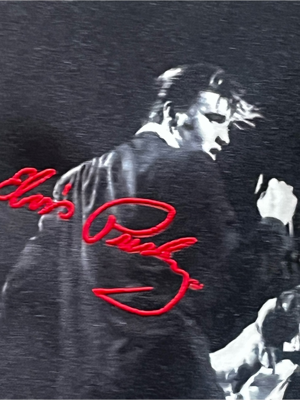 Elvis Presley Black Graphic Crossbody Bag with Red Script - Picture 7 of 7